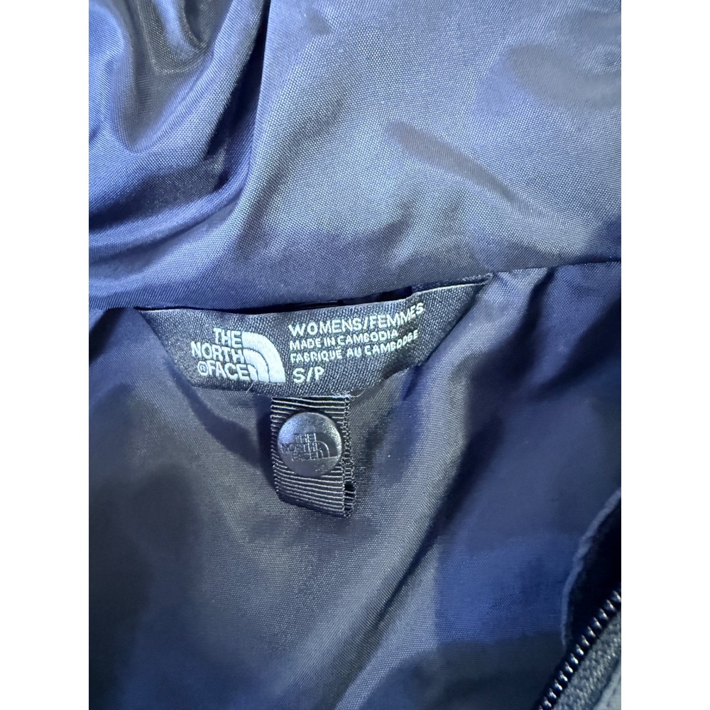 The North Face Womens HyVent Hooded Rain Jacket Grey Black Full Zip Small A2SZK - Picture 5 of 7